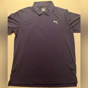 Men’s Navy Puma Polo Adult Medium